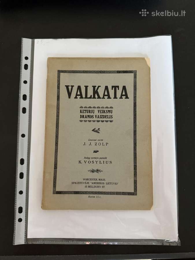 Valkata. Keturių veiksmų dramos vaizdelis