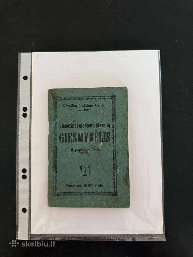 Visuotinai giedamų giesmių giesmynėlis 1933m.