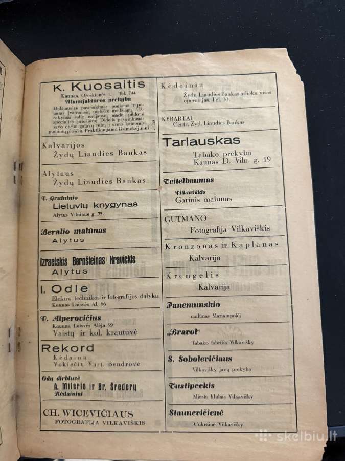 Vilniaus Baras 1929 m. - nuotraukos Nr. 9