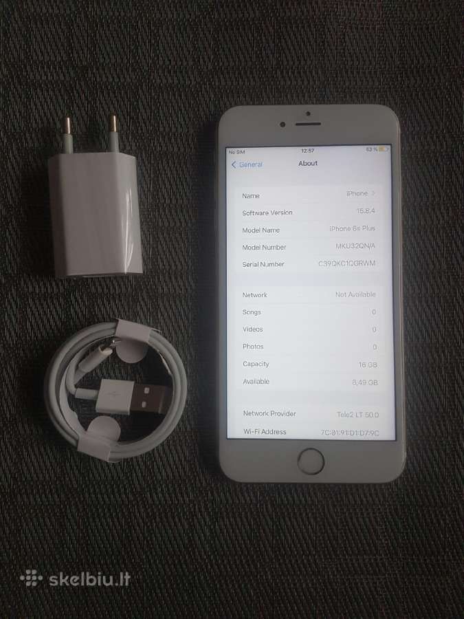 iPhone 6s plius 16gb gold - nuotraukos Nr. 3