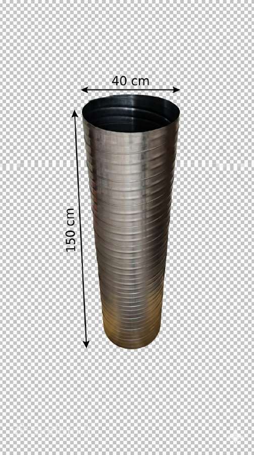 Nerūdijančio plieno vamzdis skersmuo 40cm x 150cm