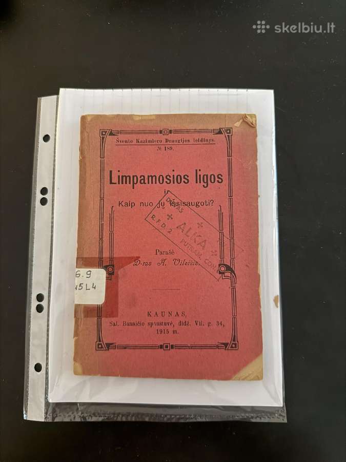 Limpamosios ligos ir Kaip nuo jų išsisaugoti? 1915