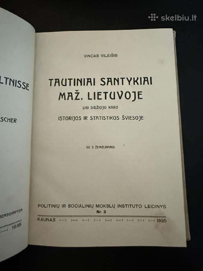 Tautiniai santykiai Maž. Lietuvoje 1935 - nuotraukos Nr. 3