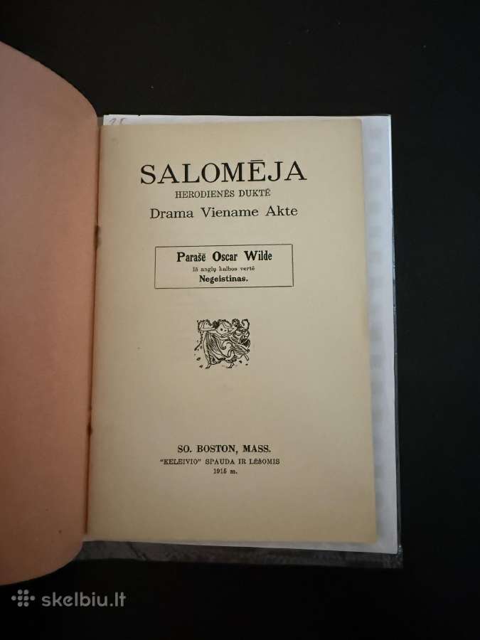 Salomėja Herodienės duktė. Drama 1915 m. - nuotraukos Nr. 2
