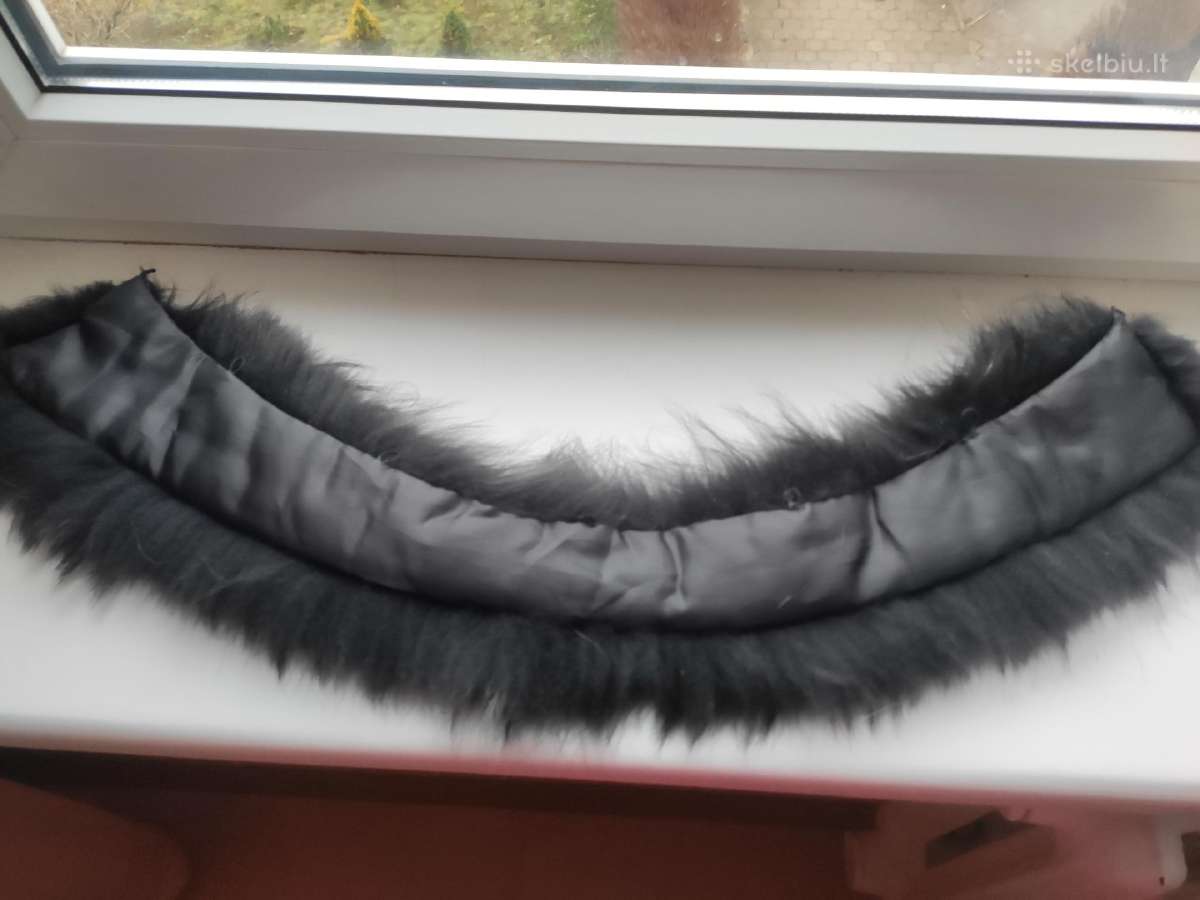 Natūralaus kailio apykaklė 70cm - nuotraukos Nr. 2