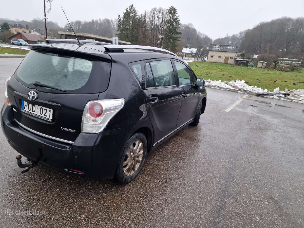 Toyota verso 2009m juoda - nuotraukos Nr. 4