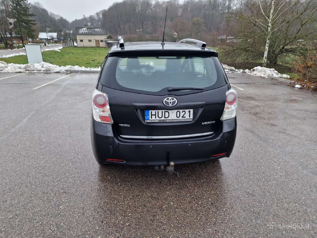 Toyota verso 2009m juoda - nuotraukos Nr. 5
