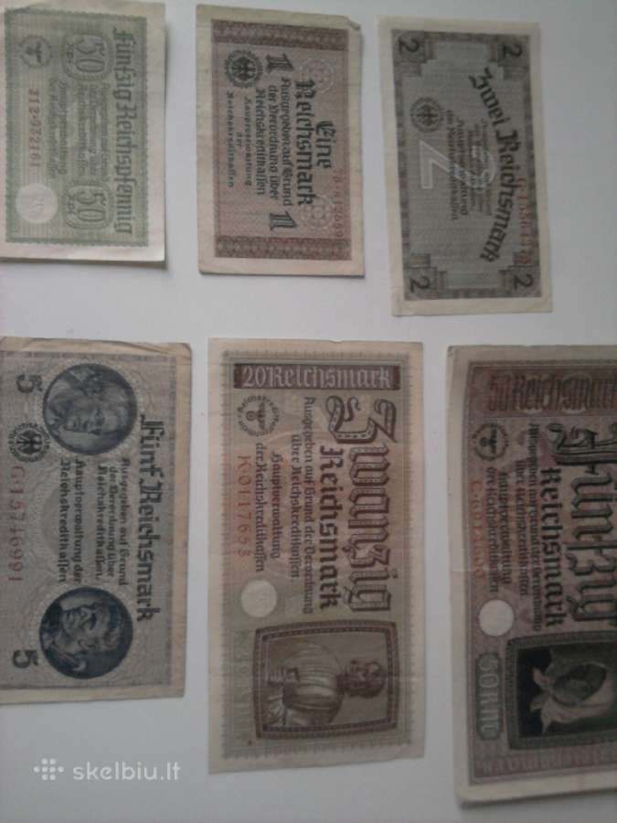 Vokiškos reichsmarkės ir rubliai 1947