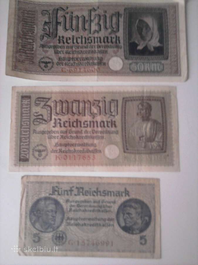 Vokiškos reichsmarkės ir rubliai 1947 - nuotraukos Nr. 3