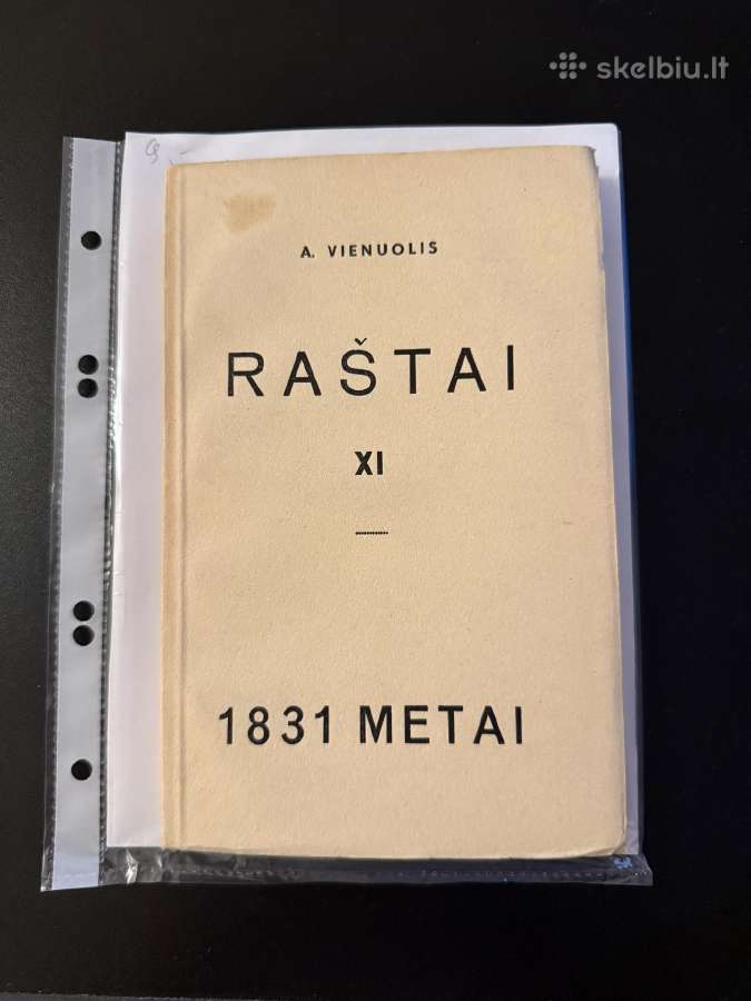 Raštai Xi. 1831 metai