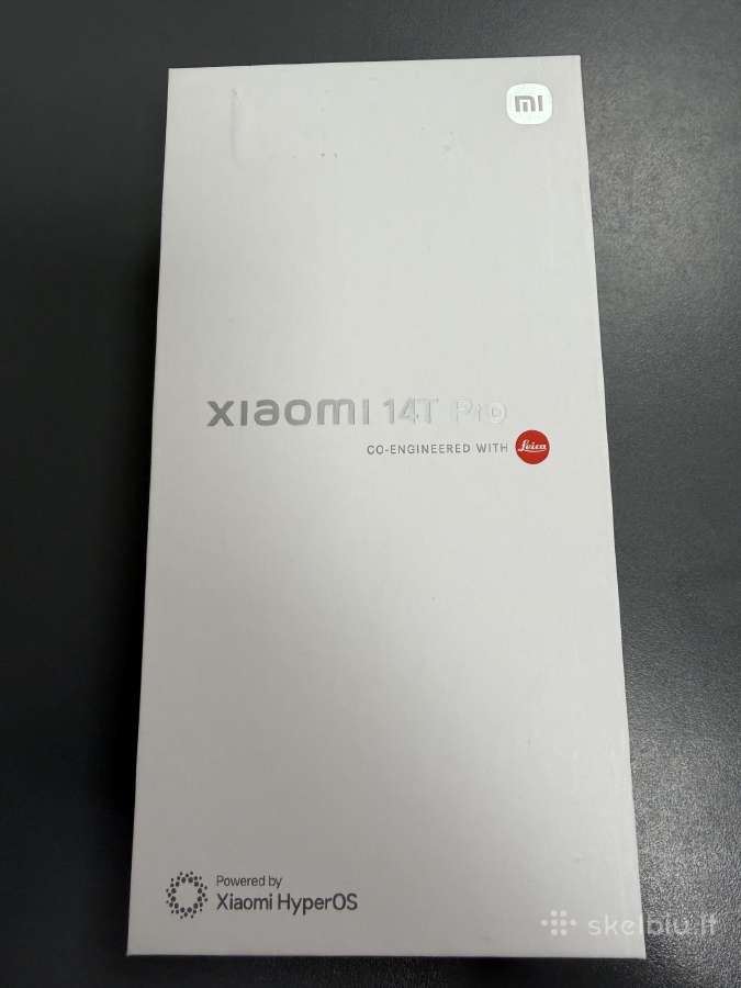 Xiaomi 14t Pro 12/512gb Titan Black Naujas!