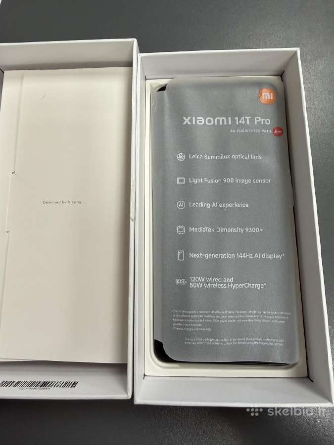 Xiaomi 14t Pro 12/512gb Titan Black Naujas! - nuotraukos Nr. 2