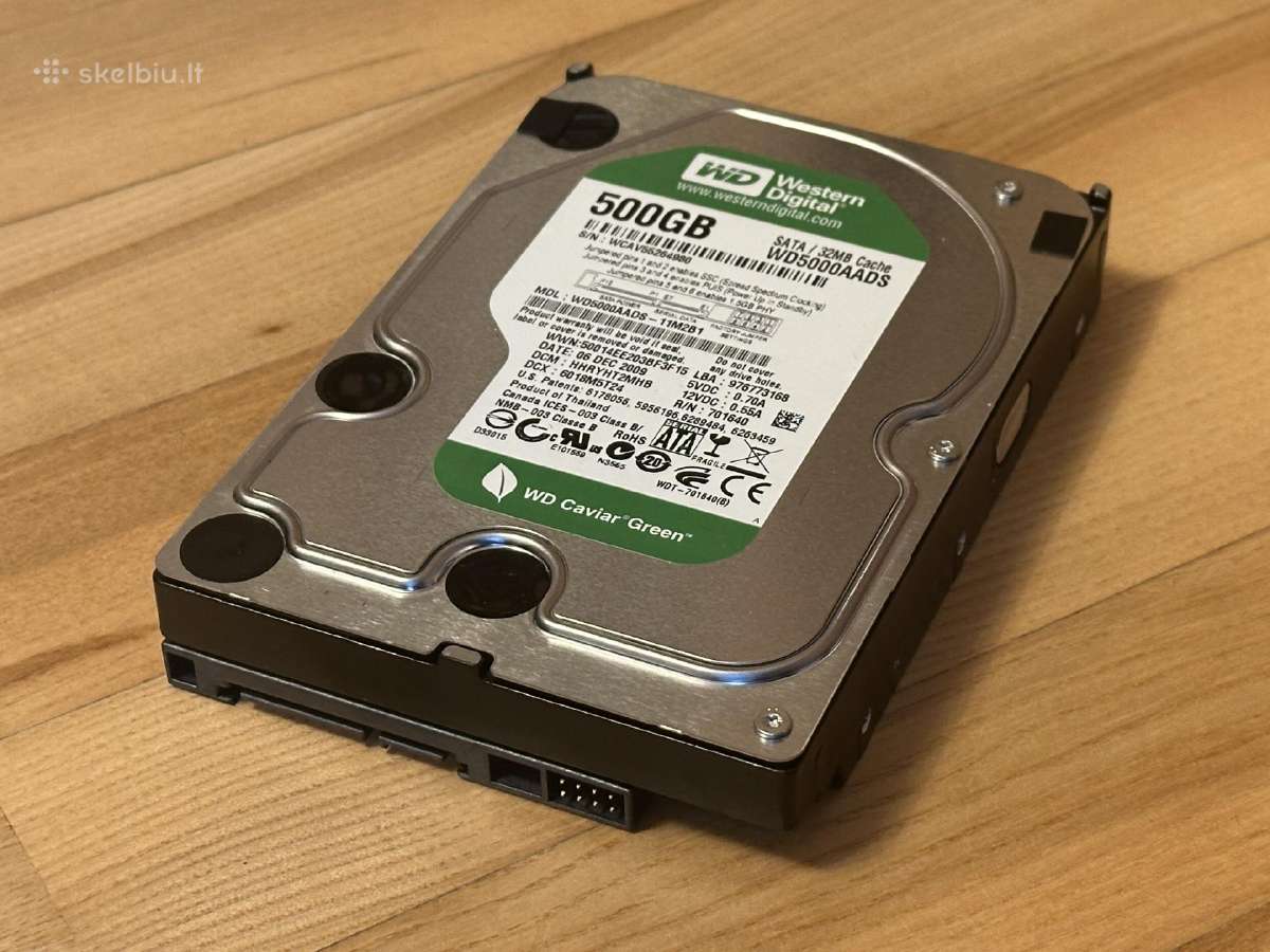 Kietasis diskas 500gb Western Digital Wd5000aads