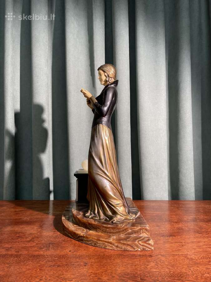 Prancūziška Art Deco Skulptūra - nuotraukos Nr. 6