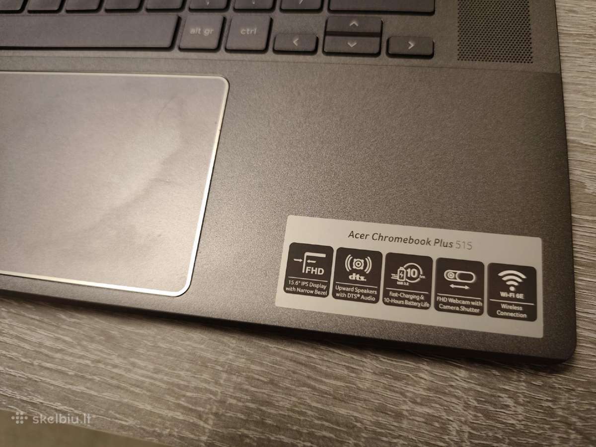 Loptopas Acer Chromebook plus 515 - nuotraukos Nr. 7