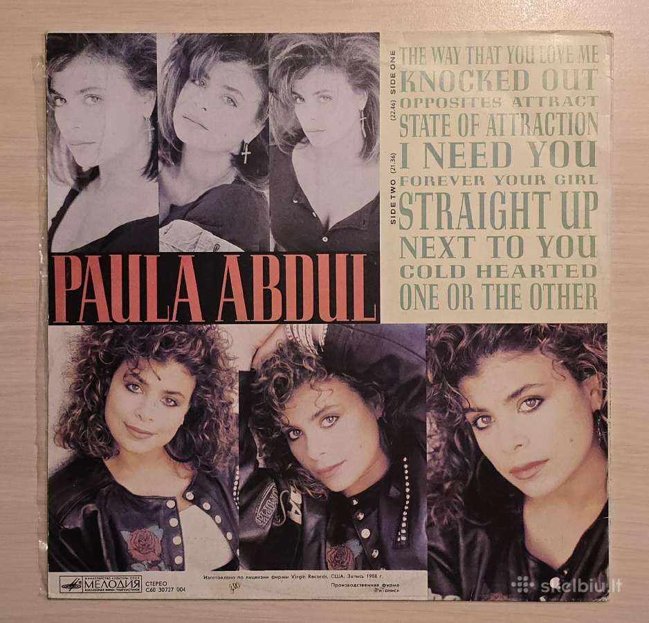 Paula Abdul - Forever Your Girl plokštelė - nuotraukos Nr. 2
