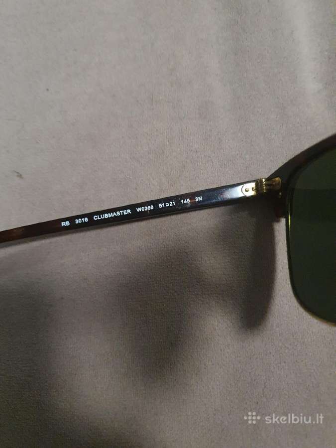 Originalus moteriski Ray Ban Clubmaster akiniai - nuotraukos Nr. 3