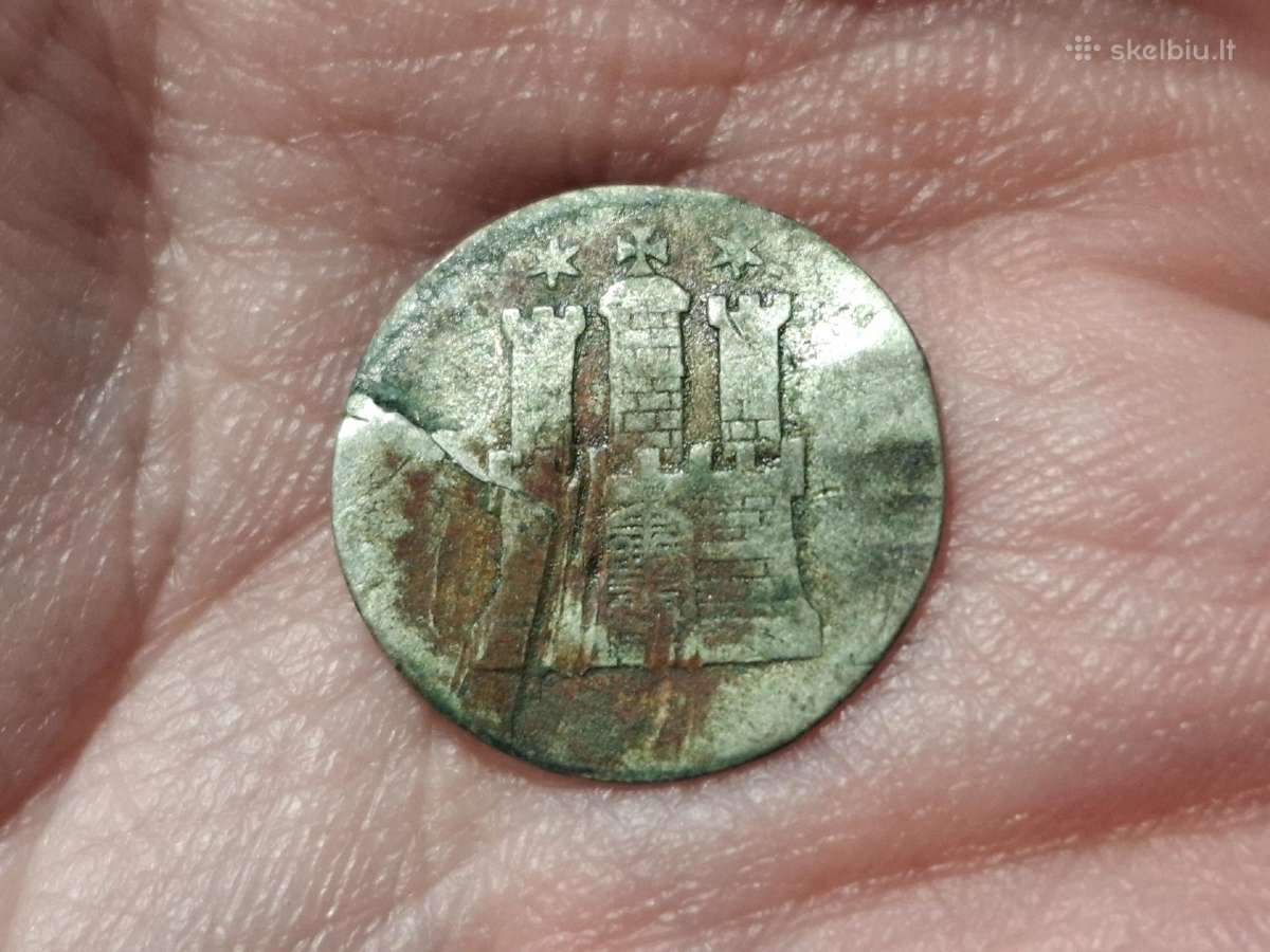 Hamburg 1 schilling 1846 sidabras - nuotraukos Nr. 2
