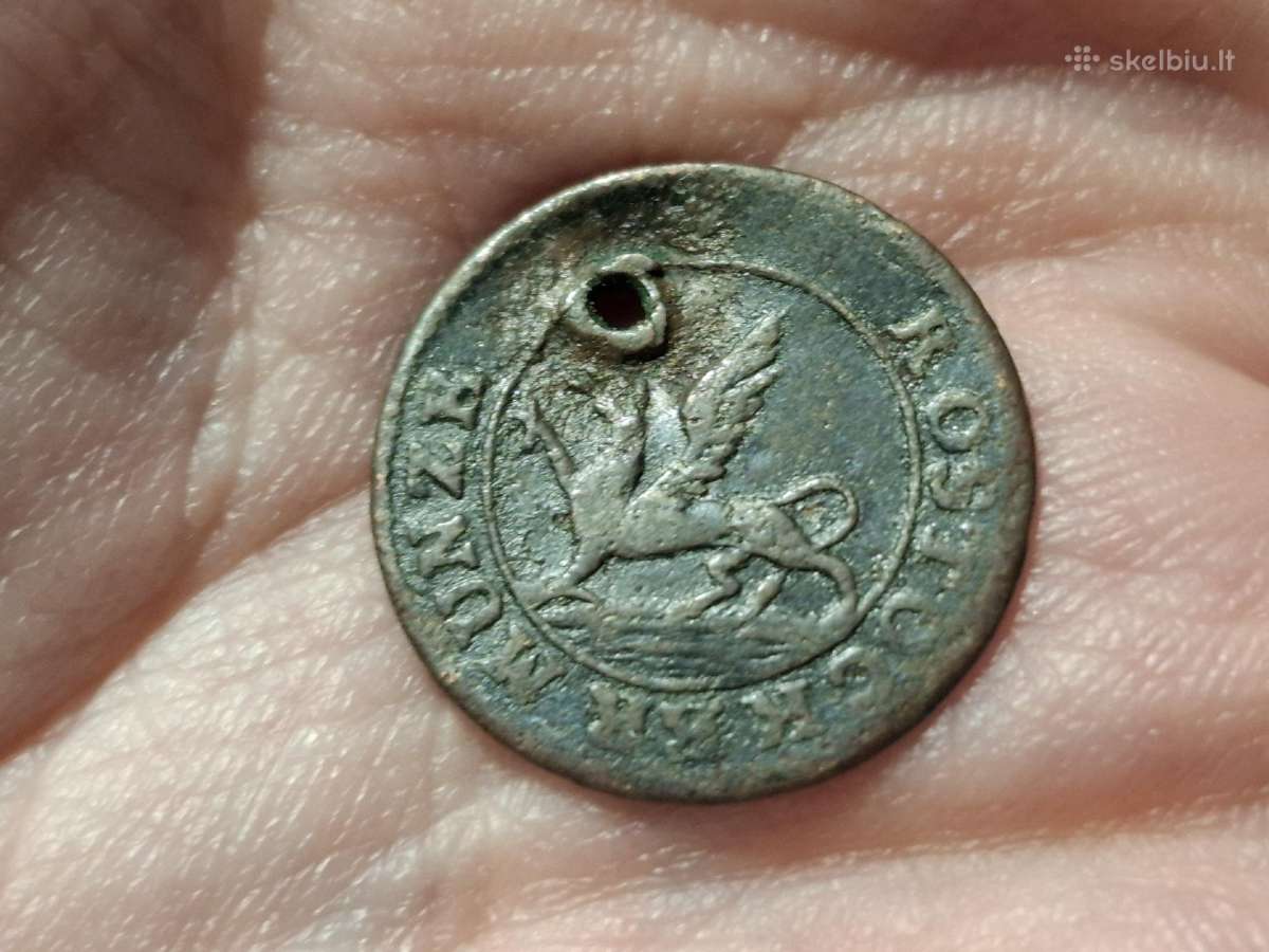 Rostock 1 pfenning 1800 - nuotraukos Nr. 2
