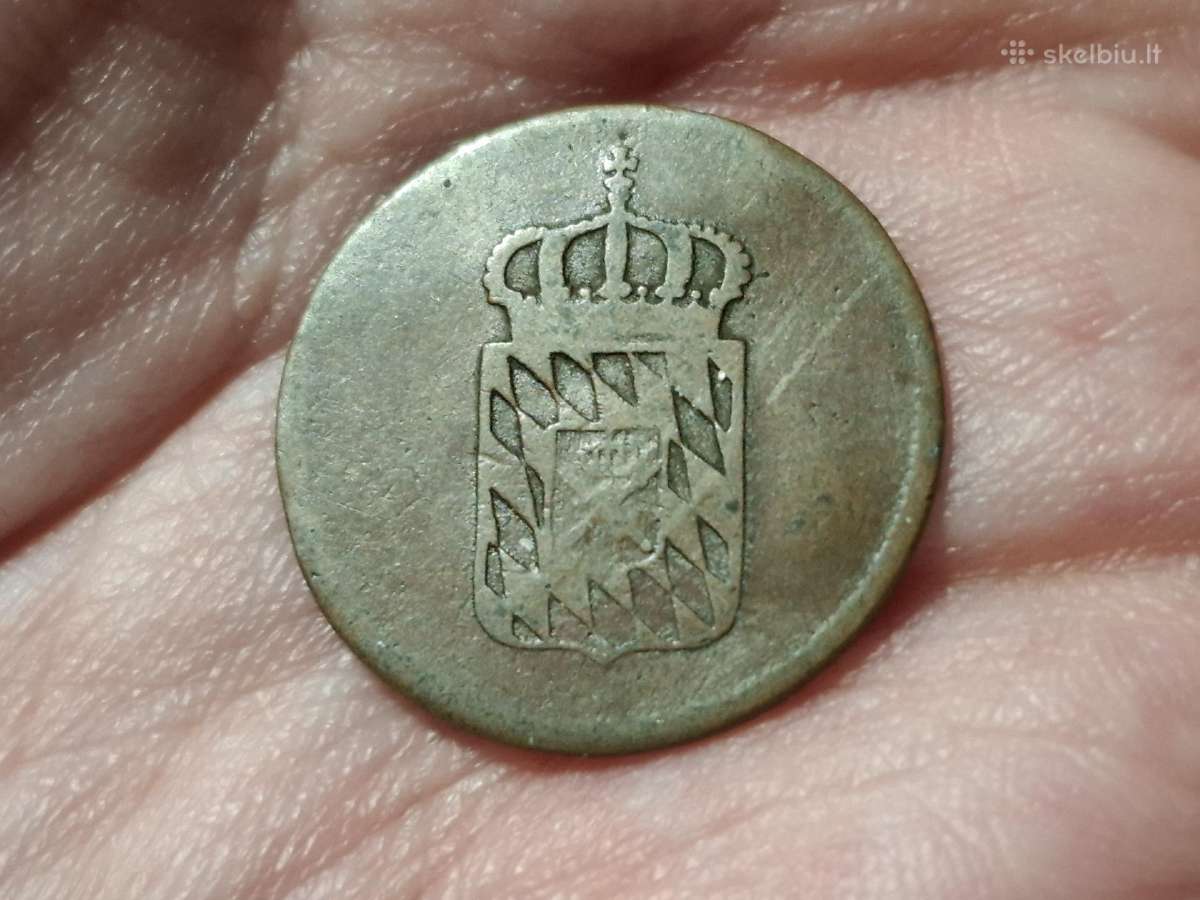 Bavarija 2 pfenning 1816 - nuotraukos Nr. 2