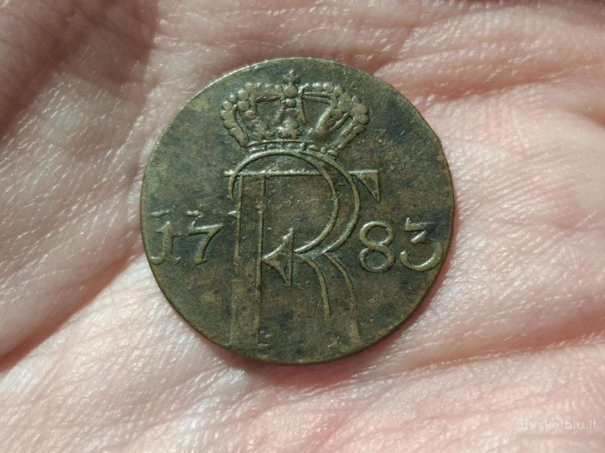 Prūsija 1/24 talerio 1783 sidabras - nuotraukos Nr. 2