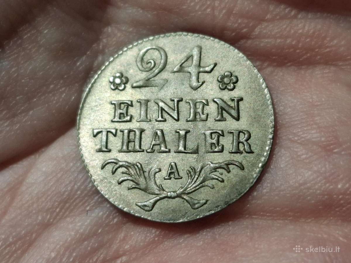 Prūsija 1/24 talerio 1781 sidabras
