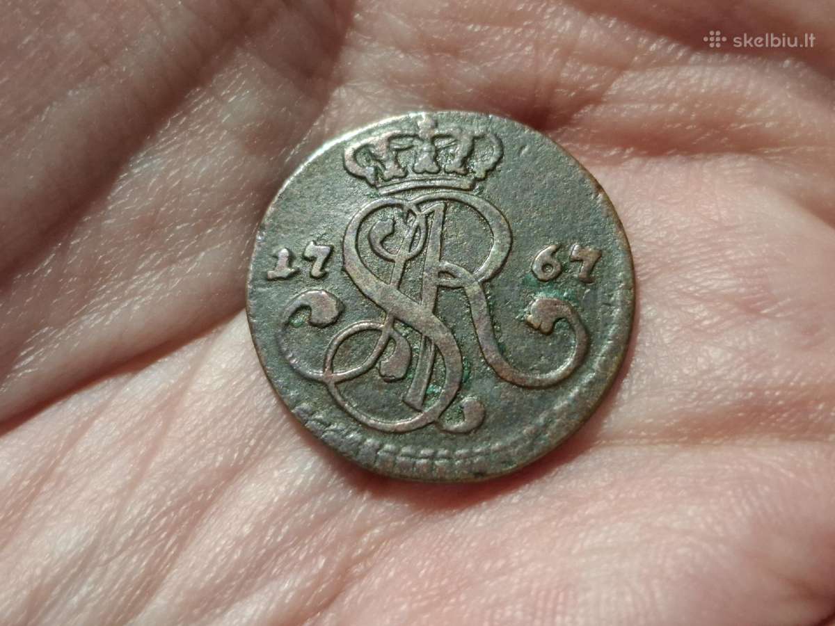 Lenkija 1 grašis 1767 - nuotraukos Nr. 2