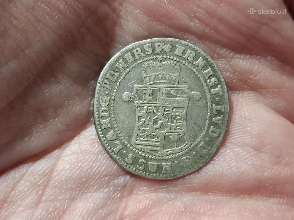 Hessen - Darmstadt 10 kreuzer 1733 sidabras - nuotraukos Nr. 2