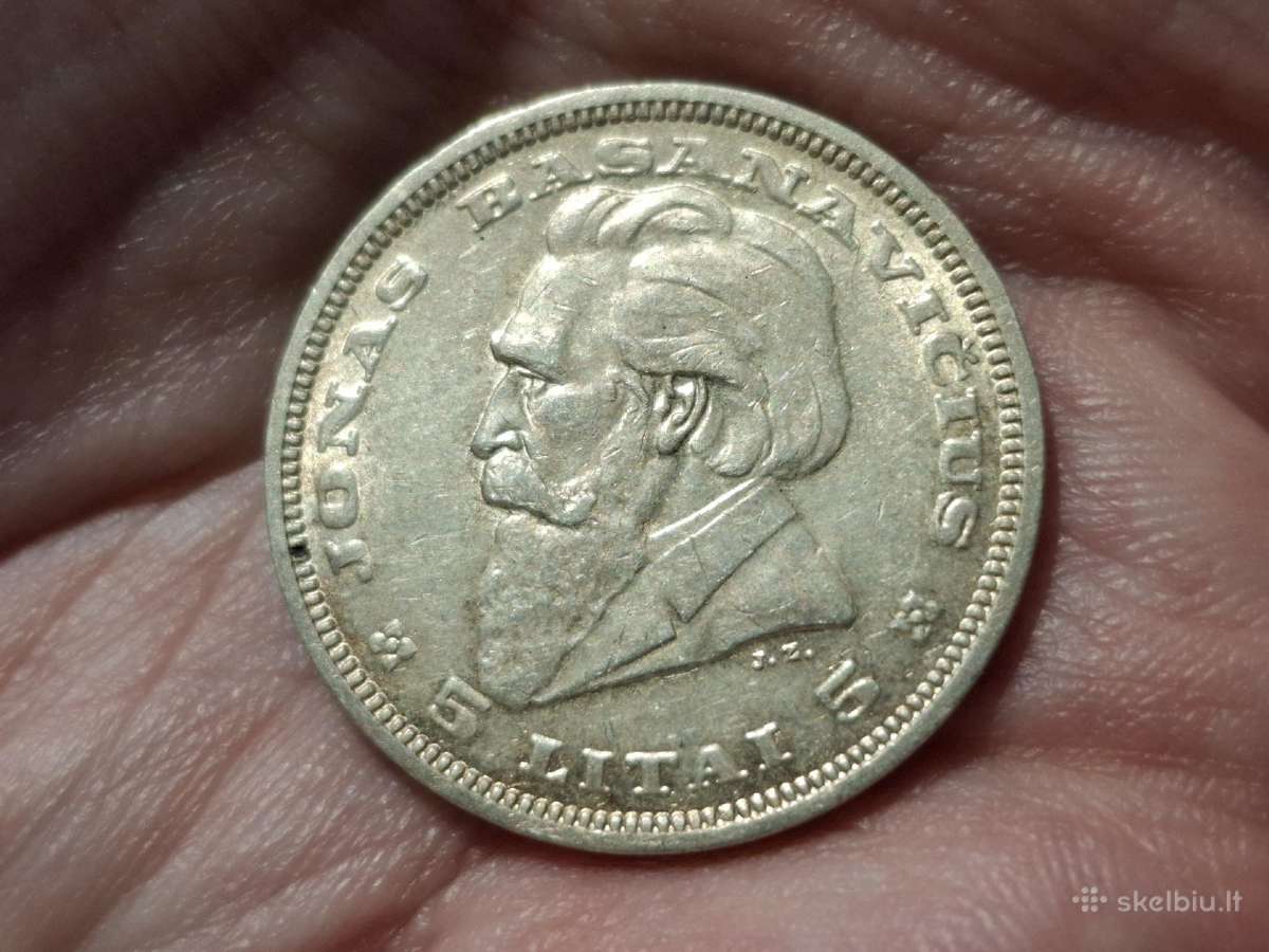 Lietuva 5 litai 1936 sidabras