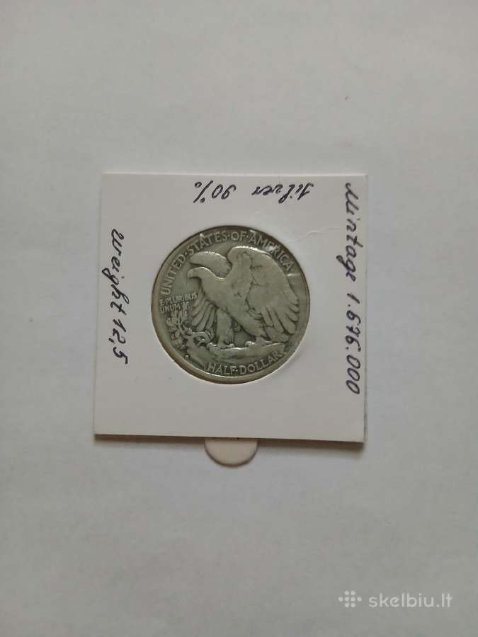 JAV 1937 D 1/2 Doleris - nuotraukos Nr. 2