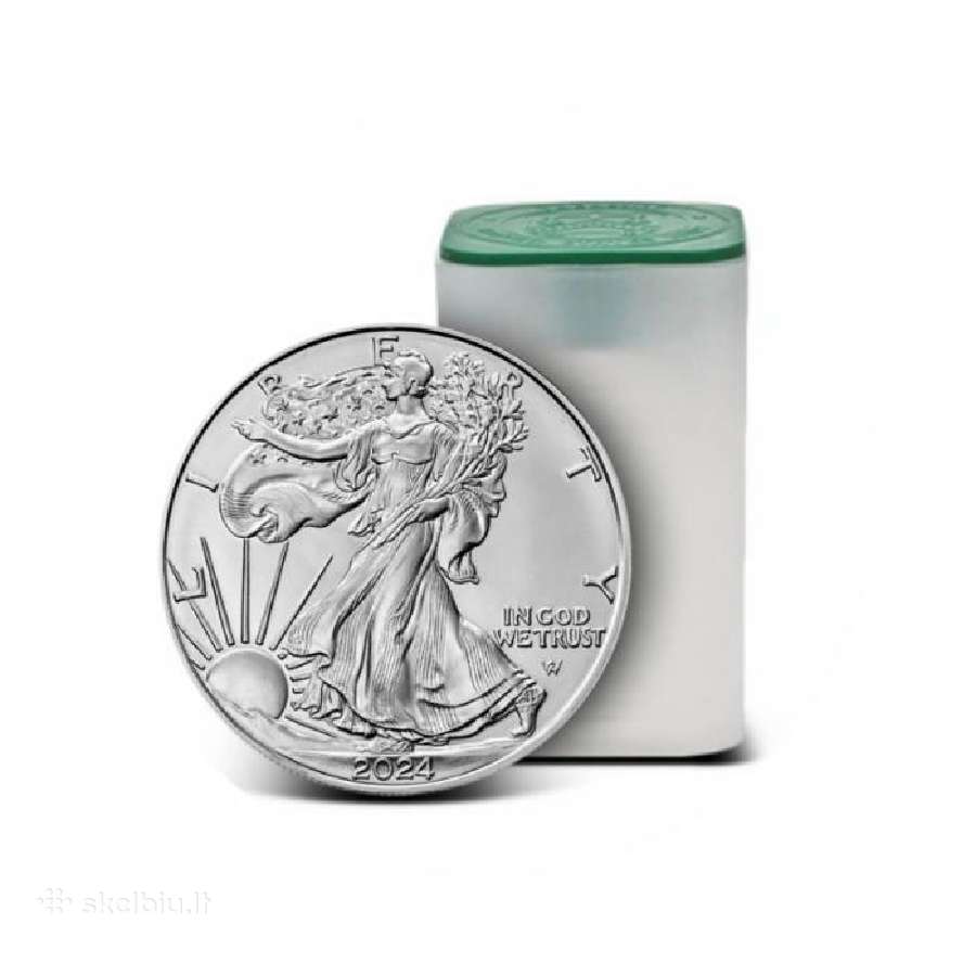 Sidabrines monetos Amerikos Erelis J 31,1 g. 1 oz.