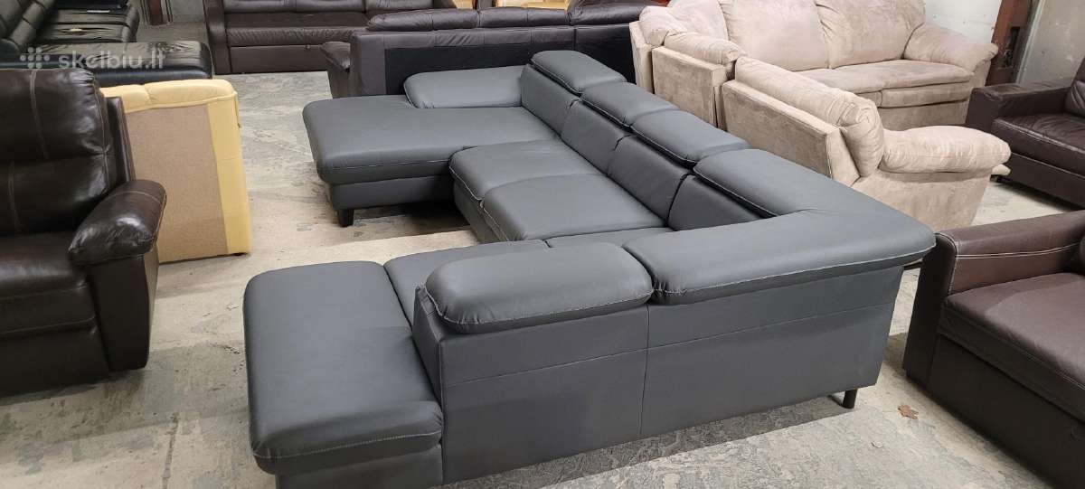 Odiniai Baldai Reglainer komplektas kampas sofa - nuotraukos Nr. 13