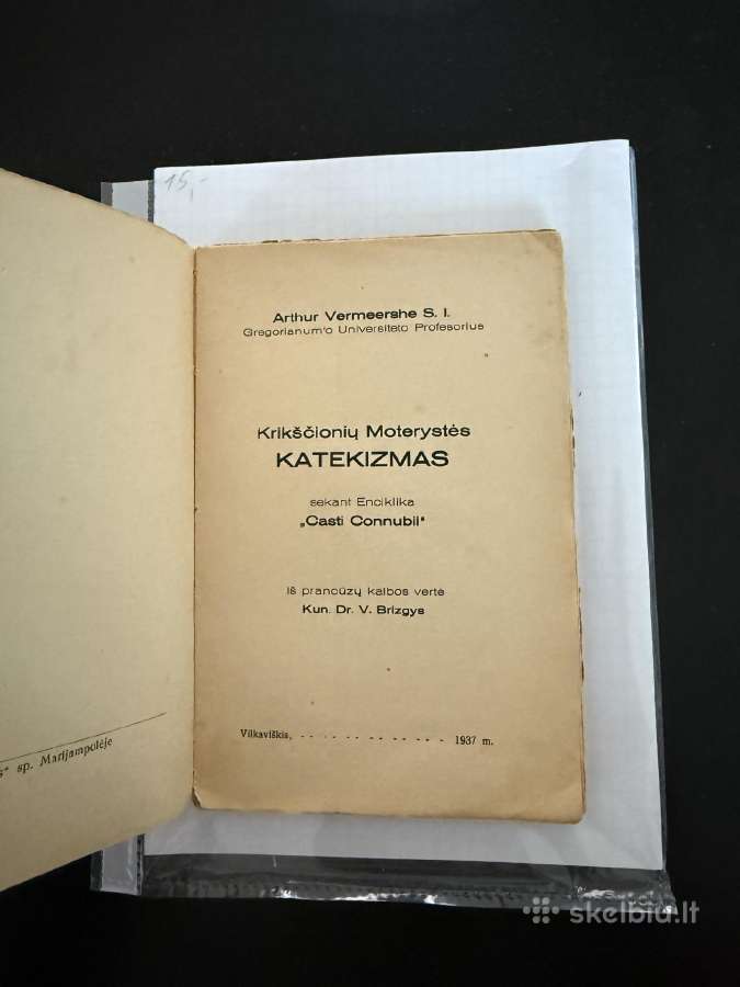 Krikščionių Moterystės katekizmas 1937 m. - nuotraukos Nr. 2