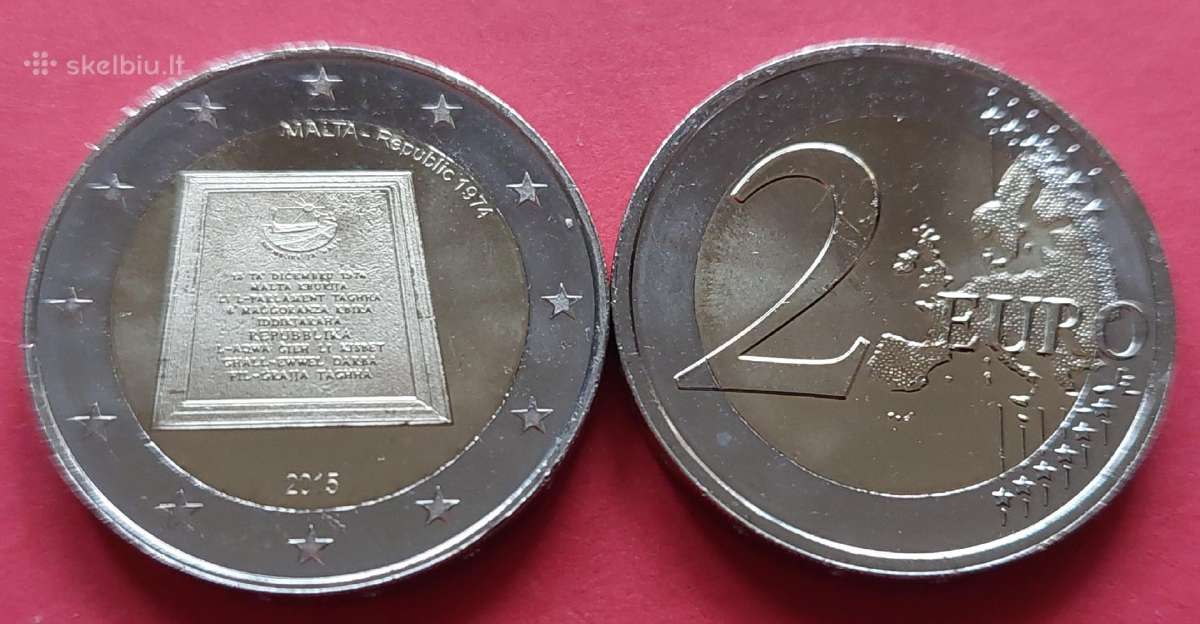 2015m.2 € Maltos respublikos įkūrimas Unc