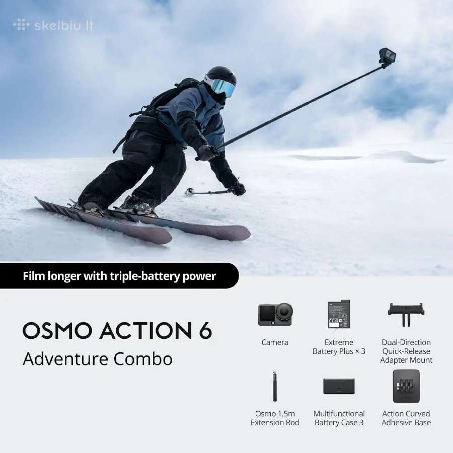 Dji Osmo Action 6 Standard Combo 436€. - nuotraukos Nr. 9