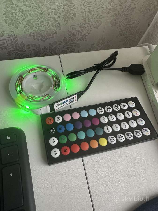 LED juosta 3m rgb su pulteliu ir appsu - nuotraukos Nr. 2
