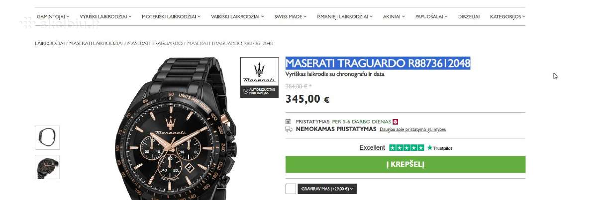 Maserati Traguardo laikrodziai - nuotraukos Nr. 3