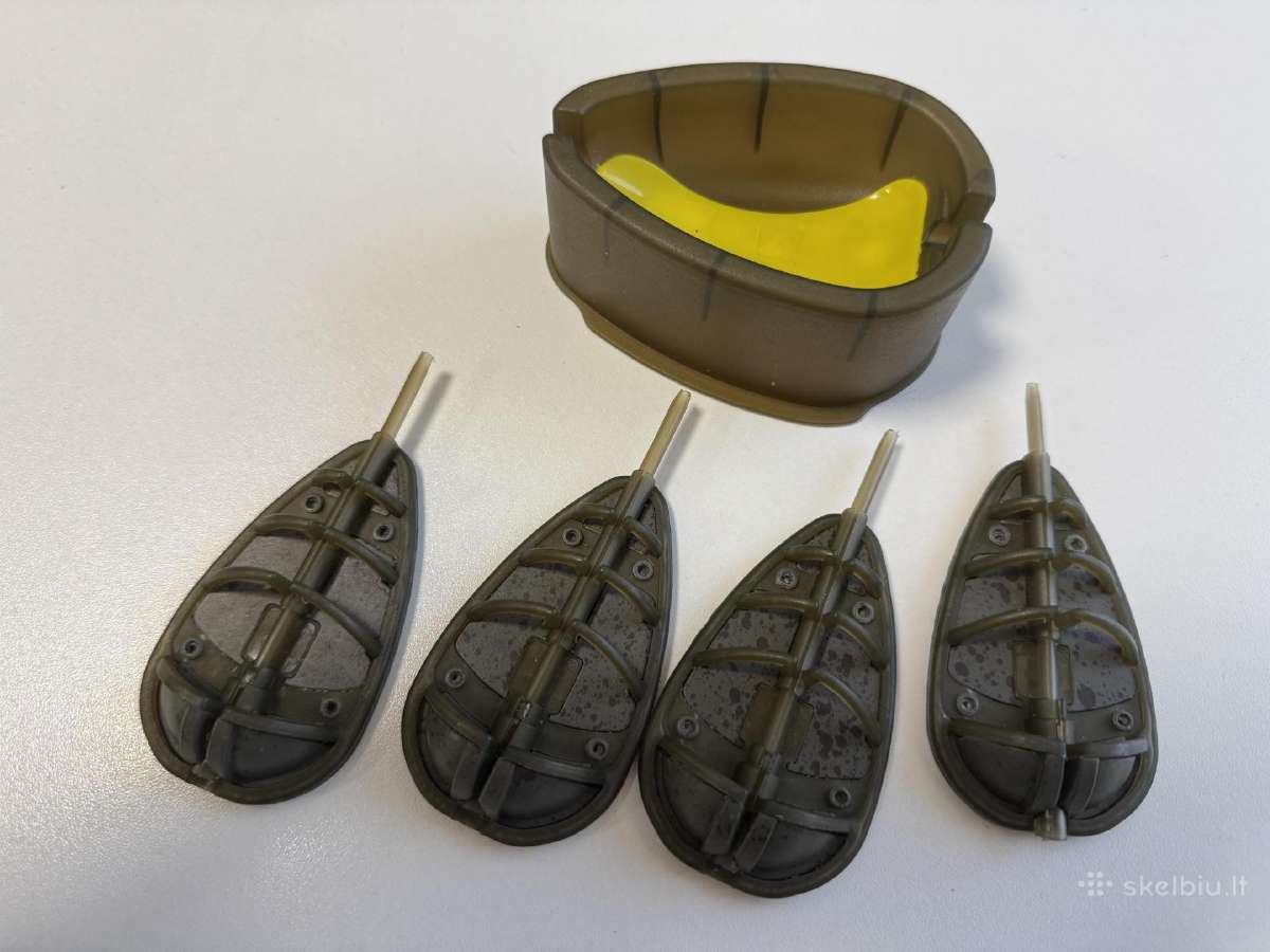 Avid carp feeder šėryklos (4vnt) + mount