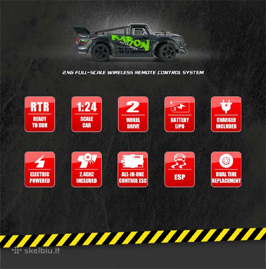 Nauja RC Drift Ralio valdoma pulteliu mašinėlė - nuotraukos Nr. 14