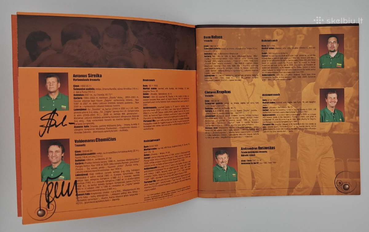 2005 m. Lietuvos vyrų krepšinio rinktinės leidinys - nuotraukos Nr. 4