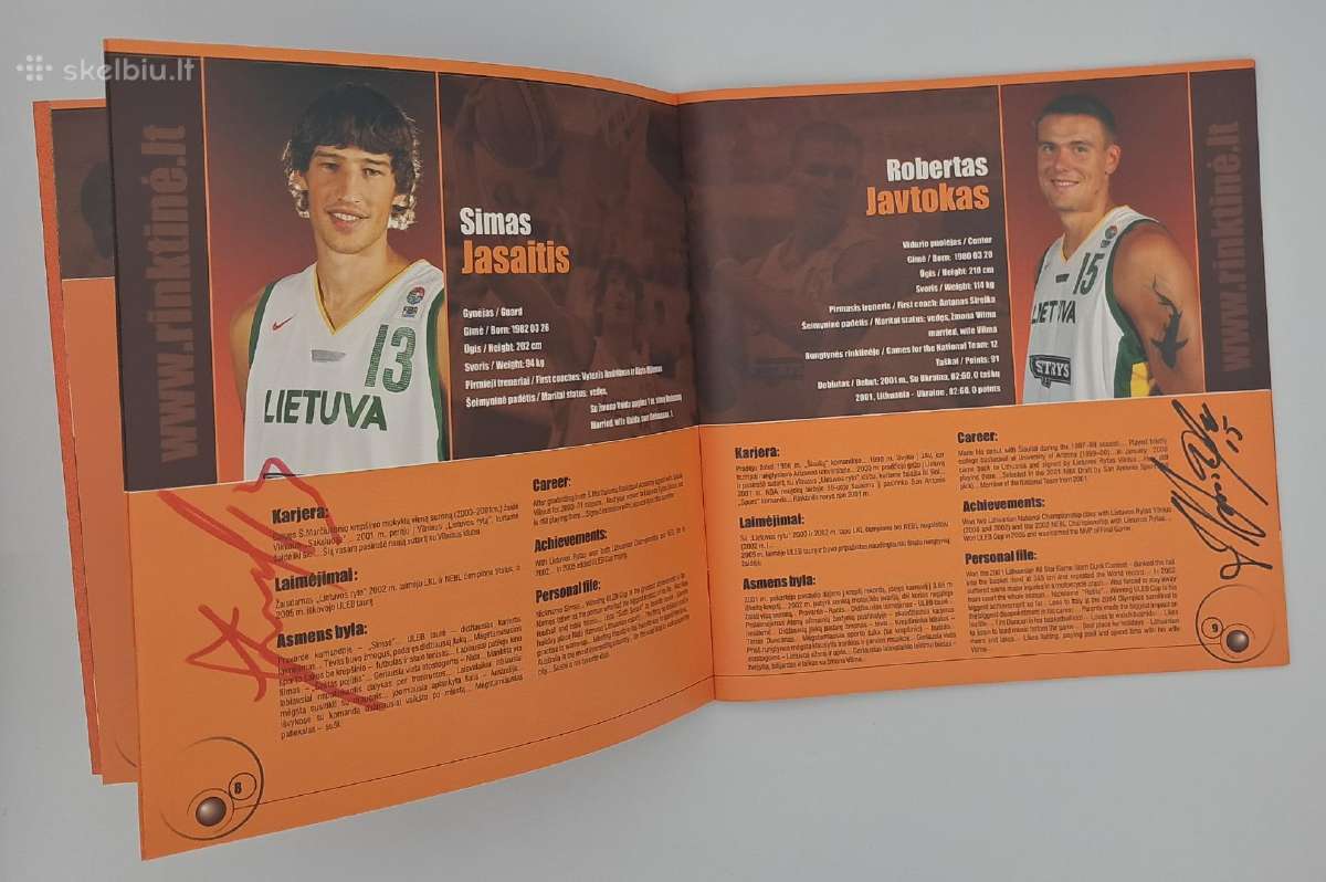 2005 m. Lietuvos vyrų krepšinio rinktinės leidinys - nuotraukos Nr. 6