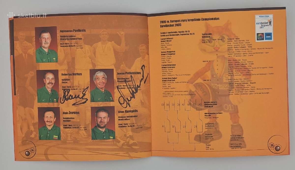 2005 m. Lietuvos vyrų krepšinio rinktinės leidinys - nuotraukos Nr. 13