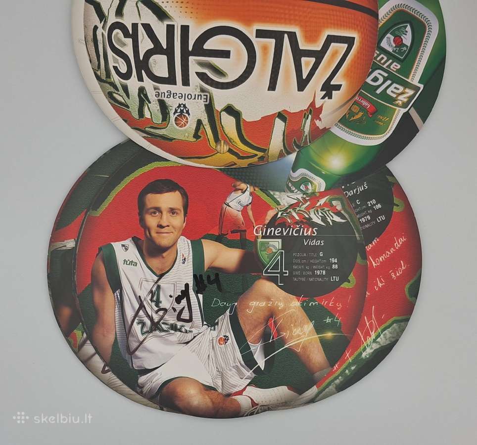 Bc Žalgiris kamuolio formos knygelė su parašais - nuotraukos Nr. 3
