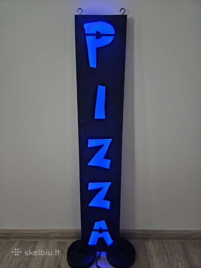 Pizza šviečiantis logotipas - nuotraukos Nr. 3