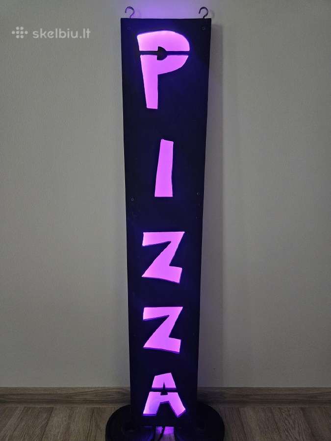 Pizza šviečiantis logotipas - nuotraukos Nr. 5