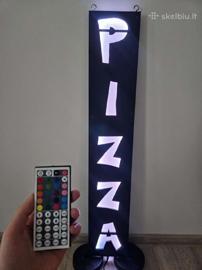 Pizza šviečiantis logotipas - nuotraukos Nr. 7