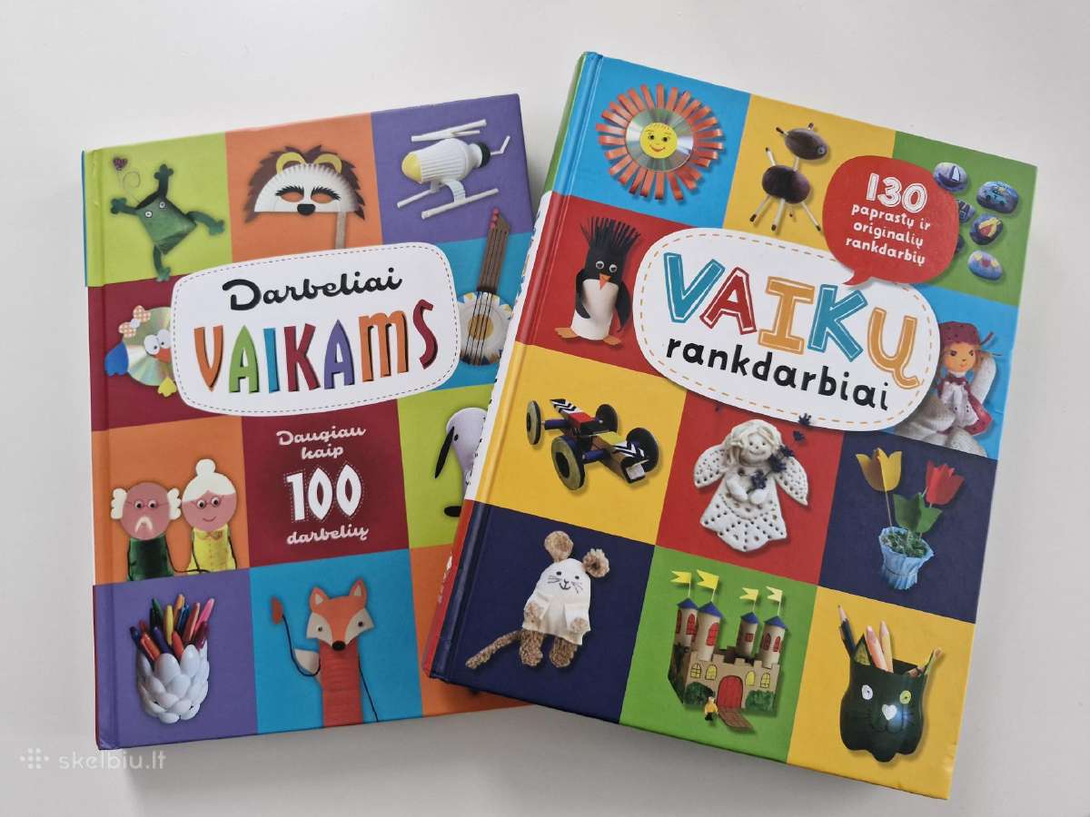 Dvi rankdarbių knygos vaikams