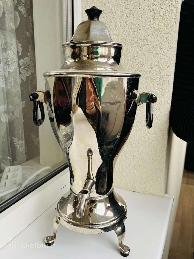 Elektrinis retro samovaras (3 L, 1969 m.) – dekoru - nuotraukos Nr. 2