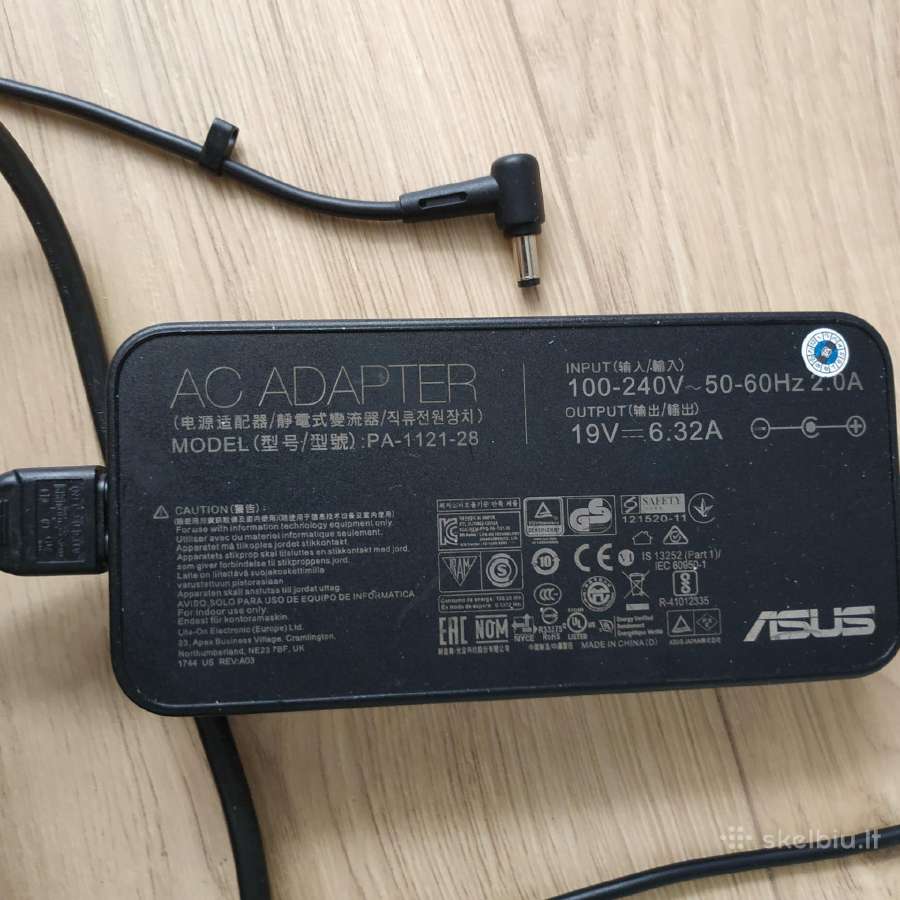 Asus pakrovėjas 19v 6.32a - nuotraukos Nr. 2