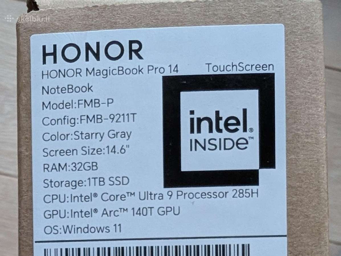 Honor Magicbook Pro 14 - 3k Oled/32gb/1tb - nuotraukos Nr. 3